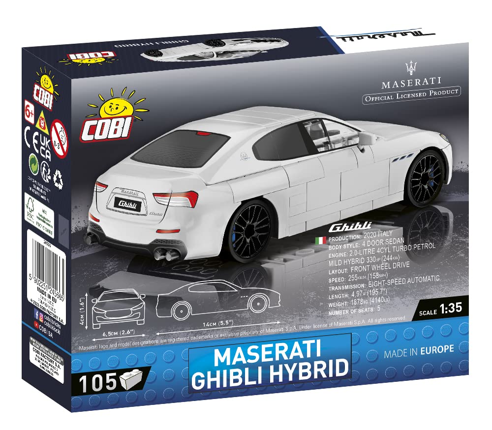 cobi-24566-maserati-ghibli-hybrid-klemmbaustein-auto-105-teile image 4