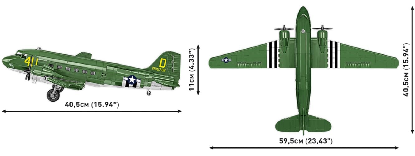 cobi-5743-douglas-c-47-skytrain-dakota-1-48-896-teile-2-figuren image 2