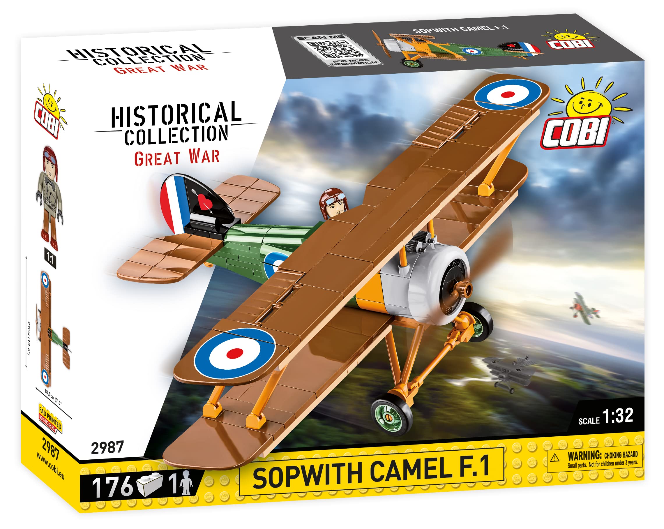 cobi-2987-sopwith-camel-f-1-doppeldecker-bausatz-1-32 image 2