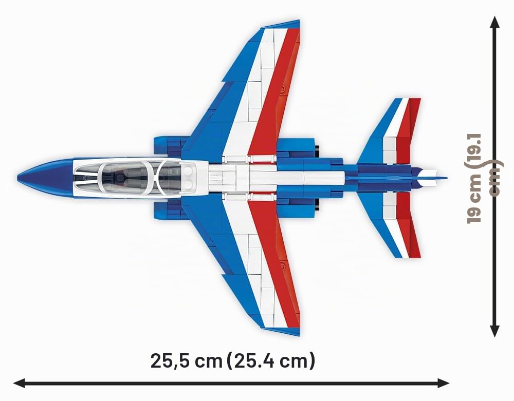 cobi-5841a-alpha-jet-patrouille-de-france-flugzeug-modell-1-48-387-teile image 4