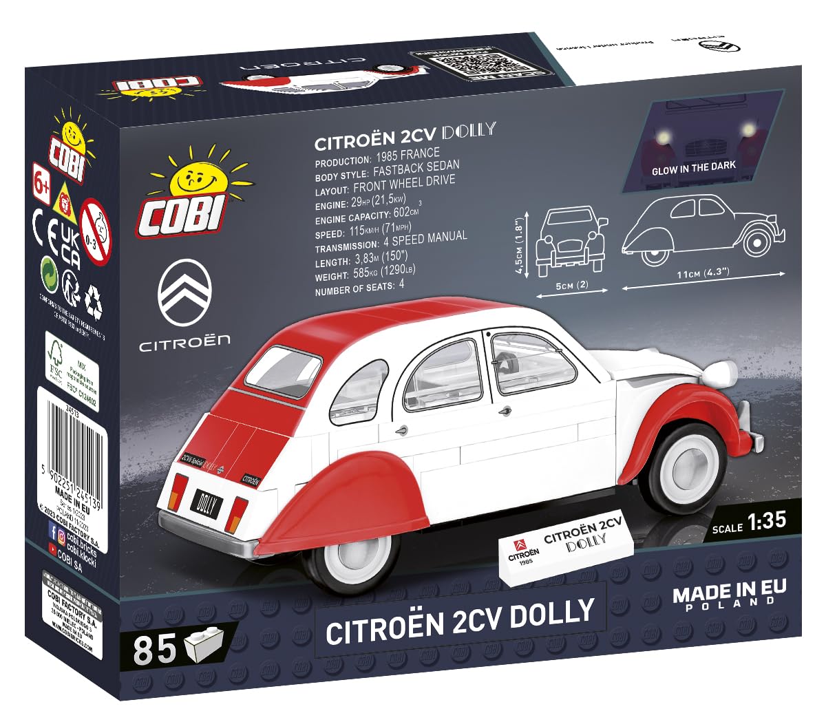 cobi-citro-n-2cv-dolly-youngtimer-auto-klemmbaustein-set-1-35-85-teile image 6
