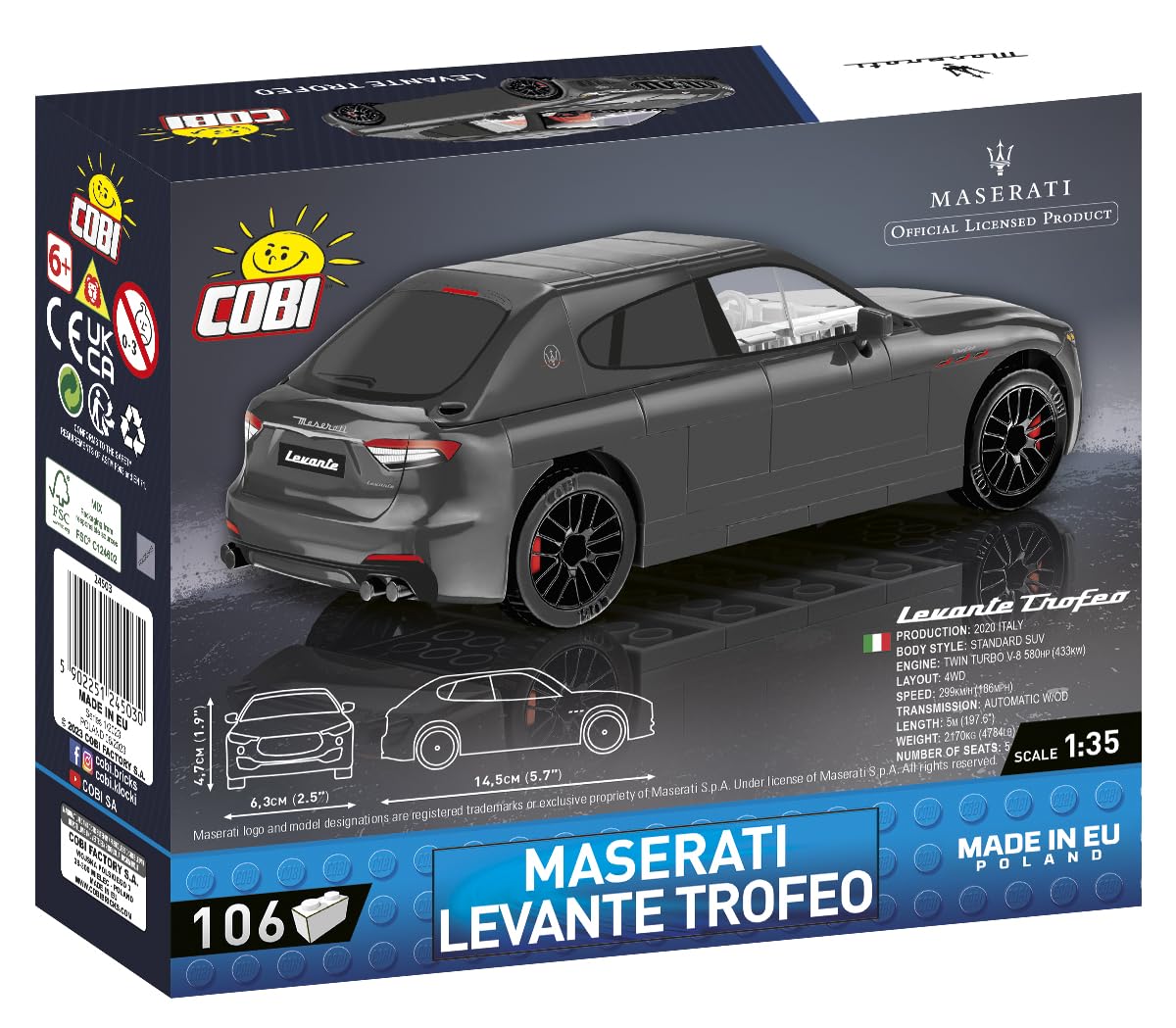 cobi-maserati-levante-trofeo-klemmbaustein-auto-1-35 image 3