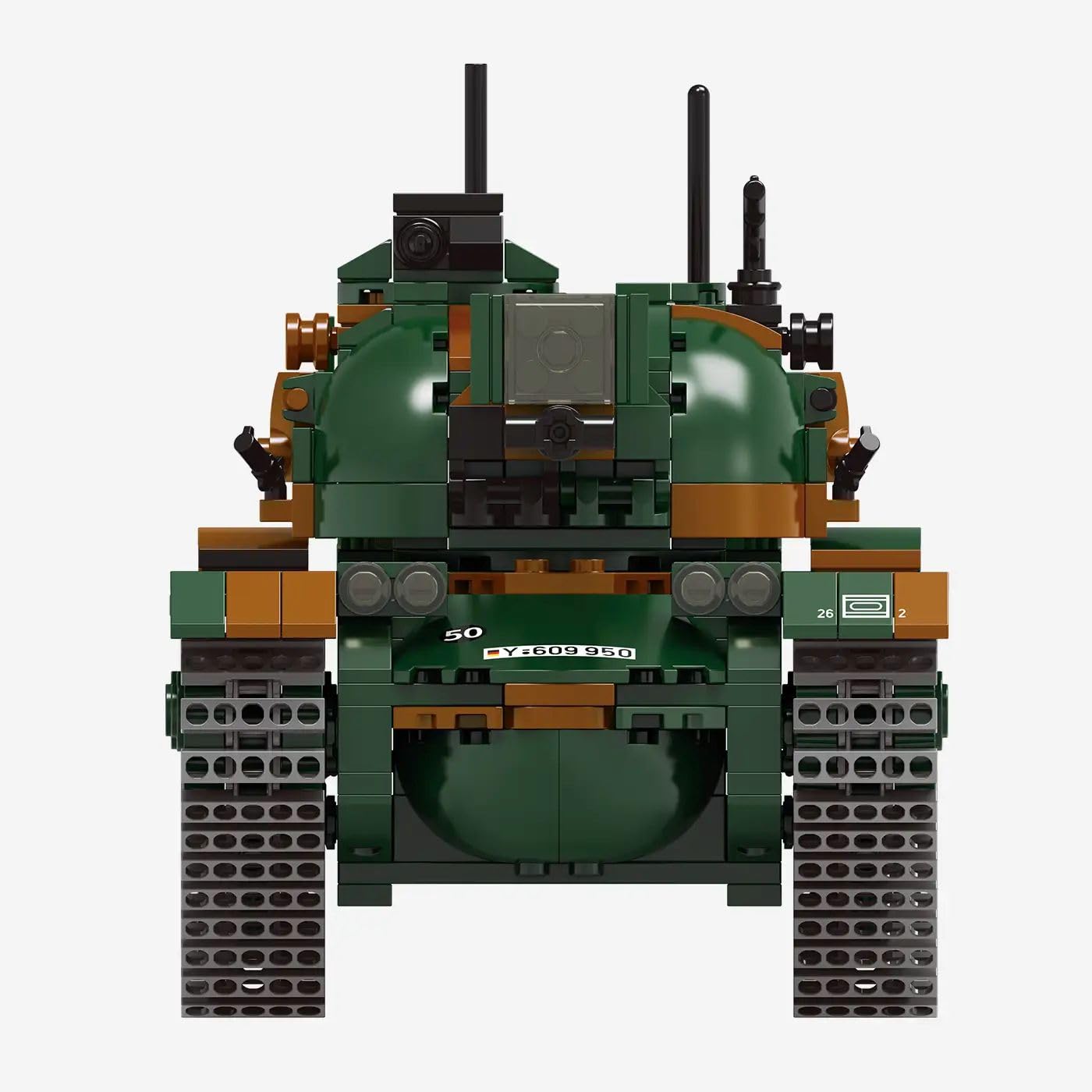bluebrixx-pro-kampfpanzer-m48-a2-patton-bundeswehr-1148-klemmbausteine image 3