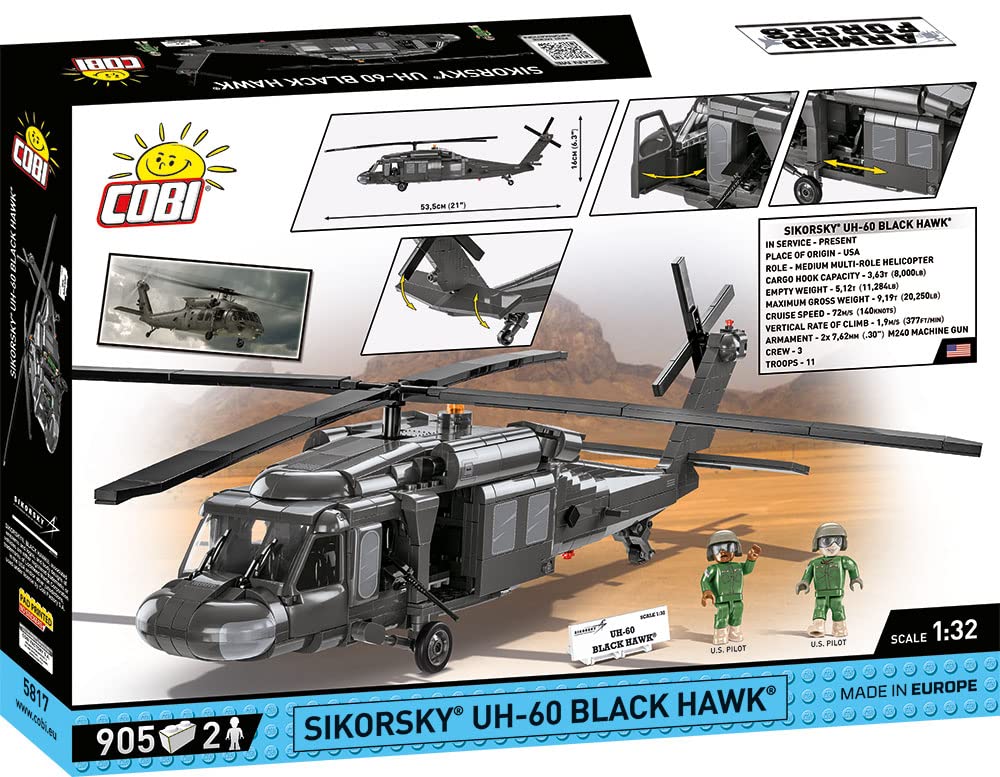 cobi-5817-sikorsky-uh-60-black-hawk-hubschrauber-modell image 2