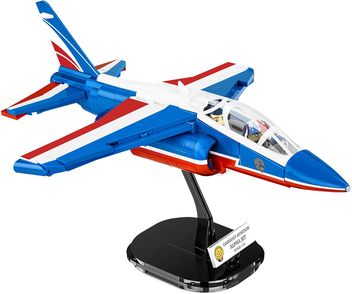 cobi-5841a-alpha-jet-patrouille-de-france-flugzeug-modell-1-48-387-teile image 7