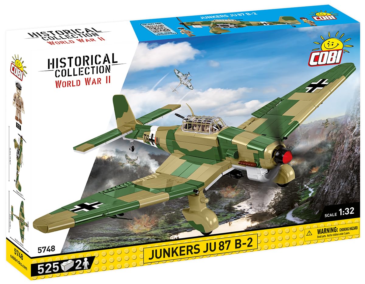 cobi-5748-junkers-ju-87-b-2-stuka-flugzeug-bausatz-1-32 image 2