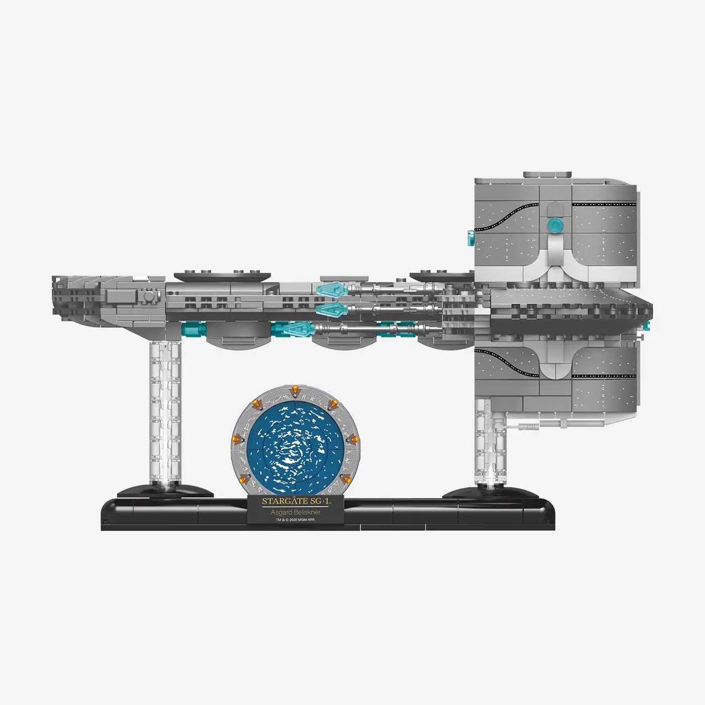 bluebrixx-pro-stargate-asgardschiff-beliskner-raumschiff-1196-klemmbausteine image 5