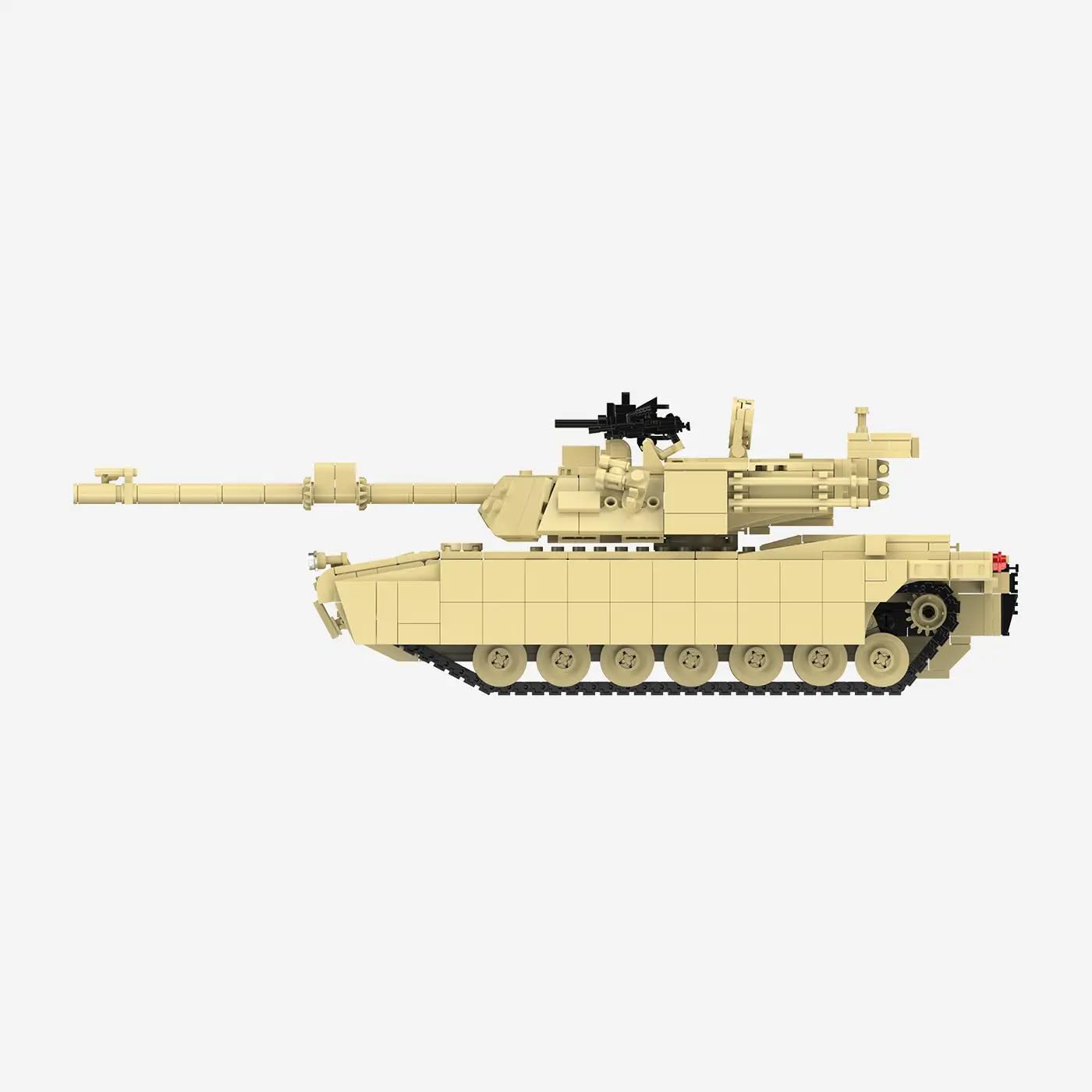 bluebrixx-pro-abrams-m1a2-kampfpanzer-tusk-1311-klemmbausteine image 3