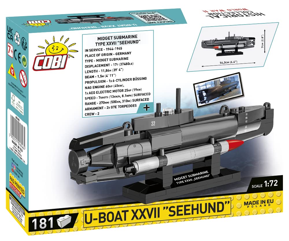 cobi-4846-u-boot-xxvii-seehund-1-72-bausatz image 2